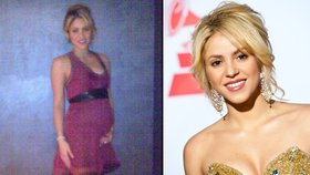 Kolumbijská zpěvačka Shakira se pochlubila svým rostoucím bříškem na Facebooku