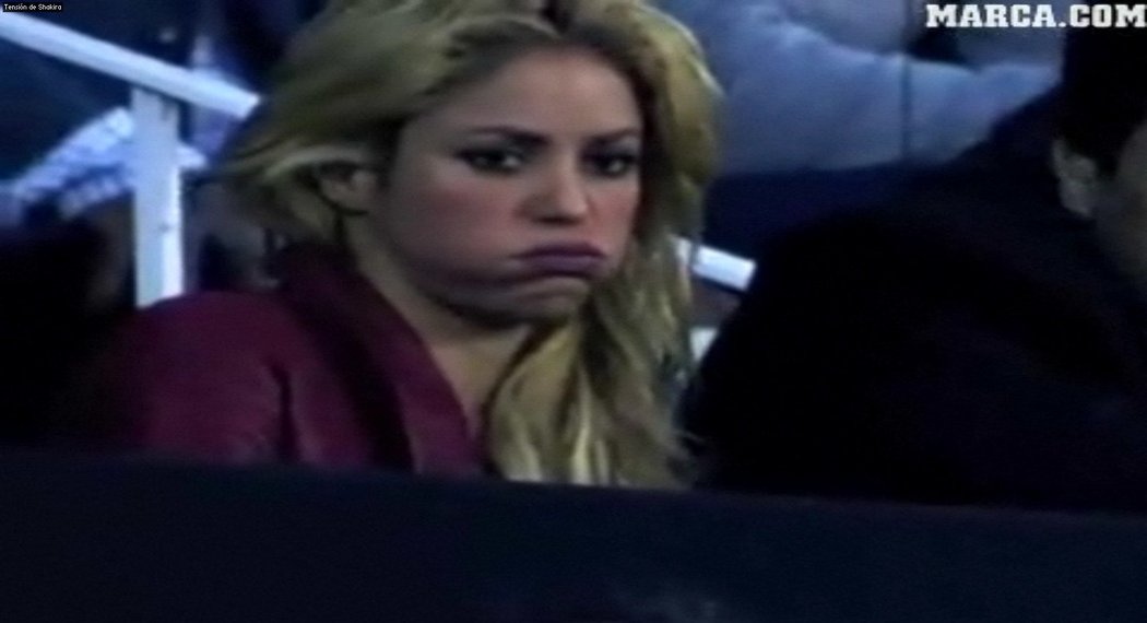 Shakira na Barceloně fandila ze všech sil, ale nebylo jí to nic neplatné.