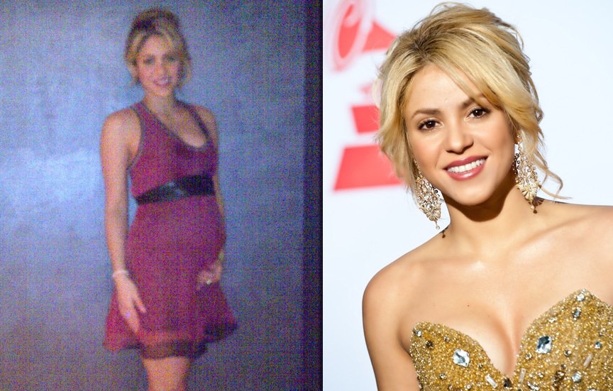 Kolumbijská zpěvačka Shakira se pochlubila svým rostoucím bříškem na Facebooku
