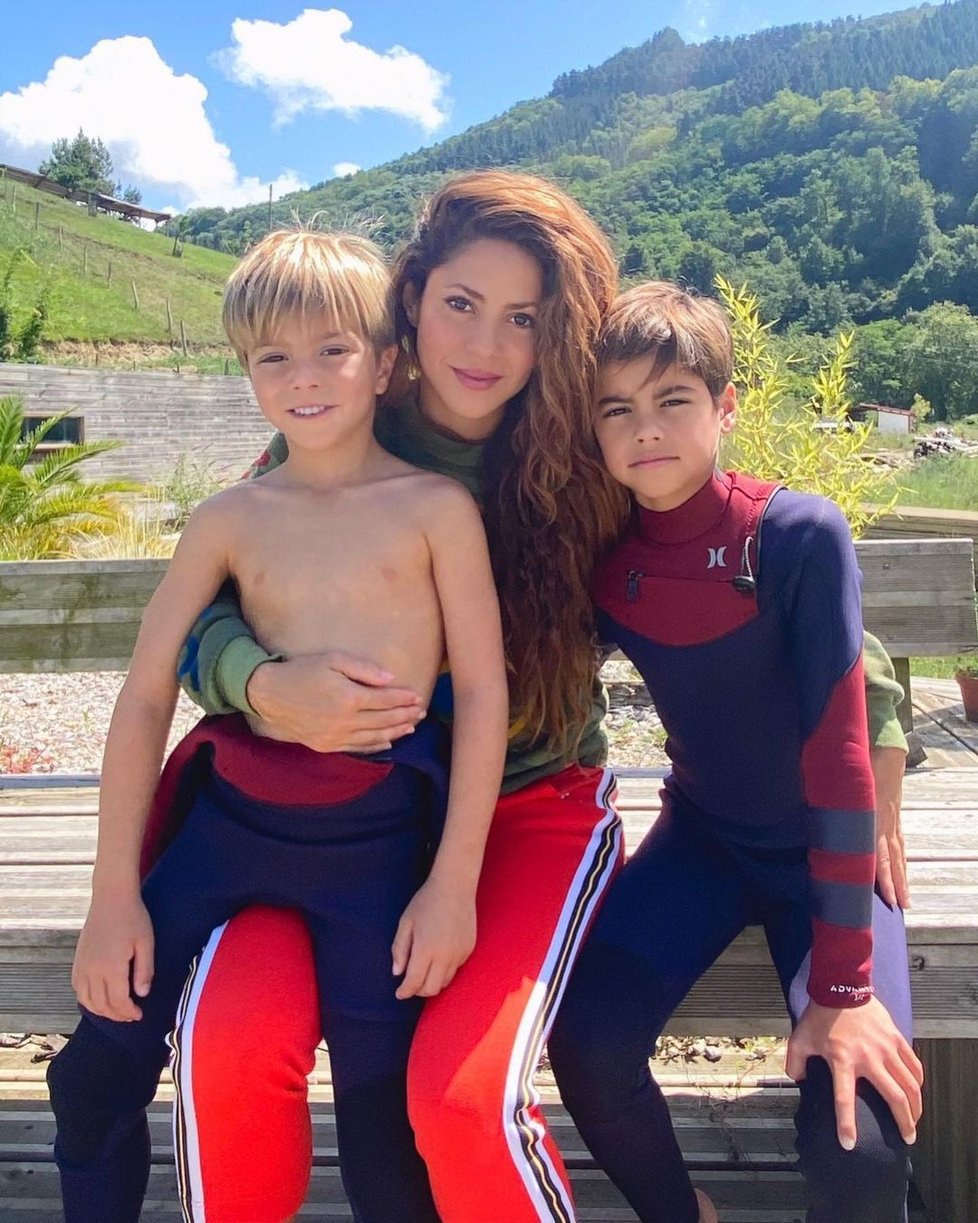 Shakira se svými syny