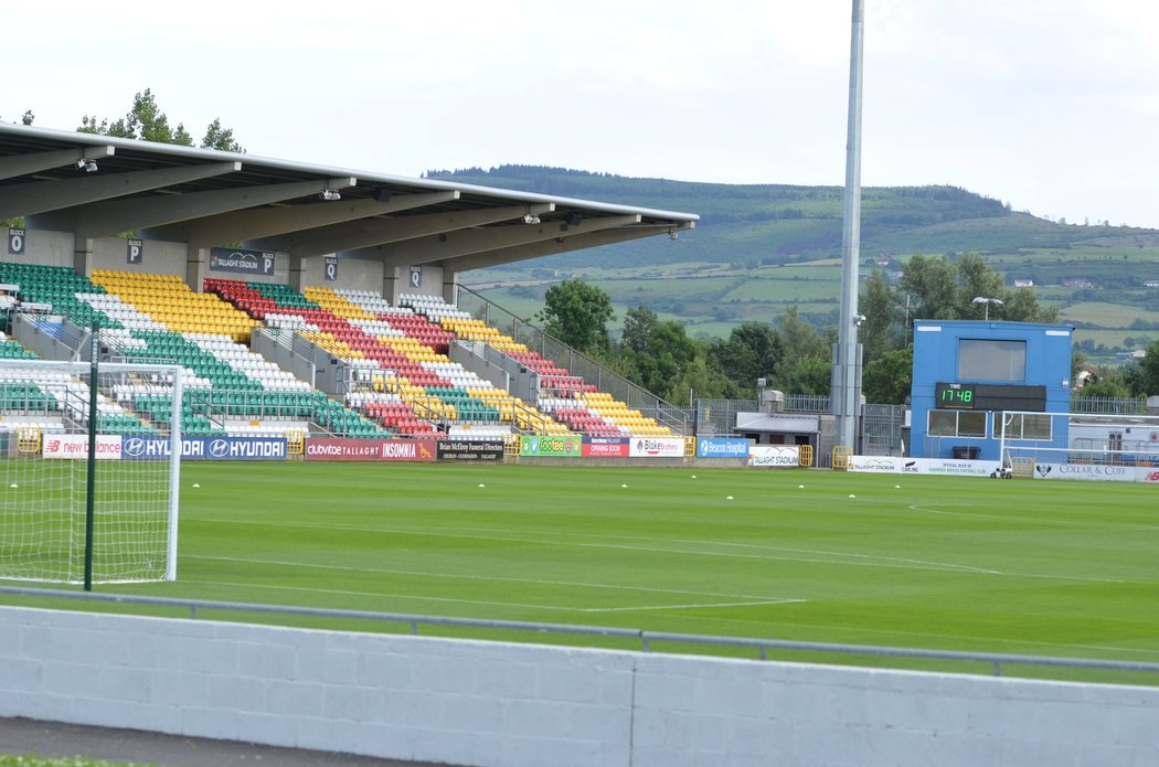 Stadion irského Shamrocku Rovers, kde bude hrát Mladá Boleslav v předkole Evropské ligy