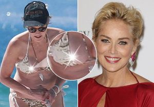 Sharon Stone pustila na pláži v L.A. bradavku na špacír.