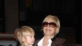 Sharon Stone se synem Roanem