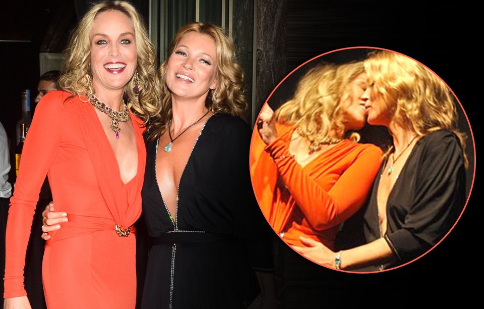 Sharon Stone a Kate Moss vydražili žhavý polibek za téměř milion korun