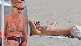 Sharon Stone ukázala povadlé tělo na pláži v Los Angeles
