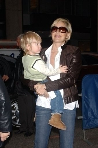 Sharon Stone se synem Roanem