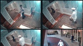 Bezpečnostního kamera zachytila Shriena, jak dává peníze za vraždu taxikářovi