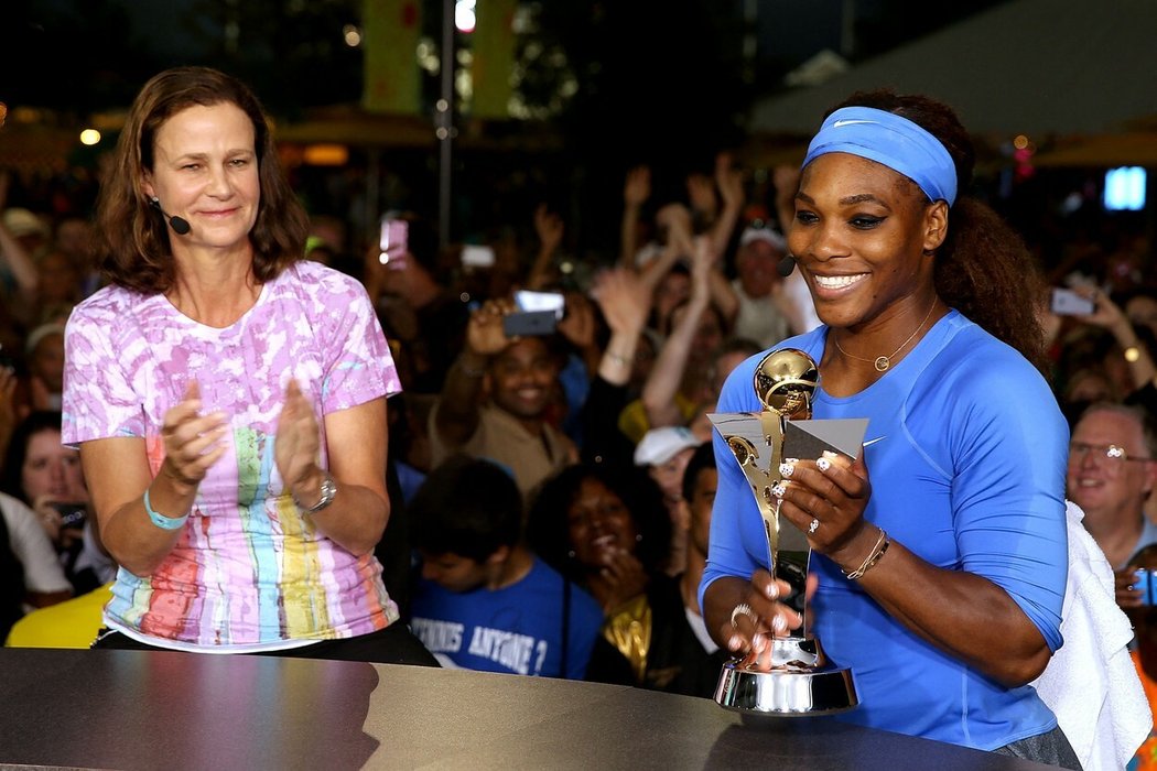 Pam Shriverová a Serena Williamsová