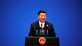 Čínský prezident Si Ťin-pching v závěru dvoudenní mezinárodní konference o budování stezky.