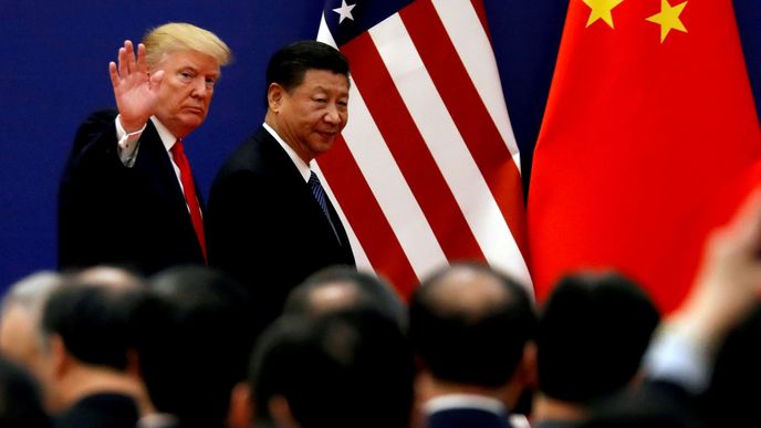 Americký prezident Donald Trump a jeho čínský protějšek Si Ťin-pching
