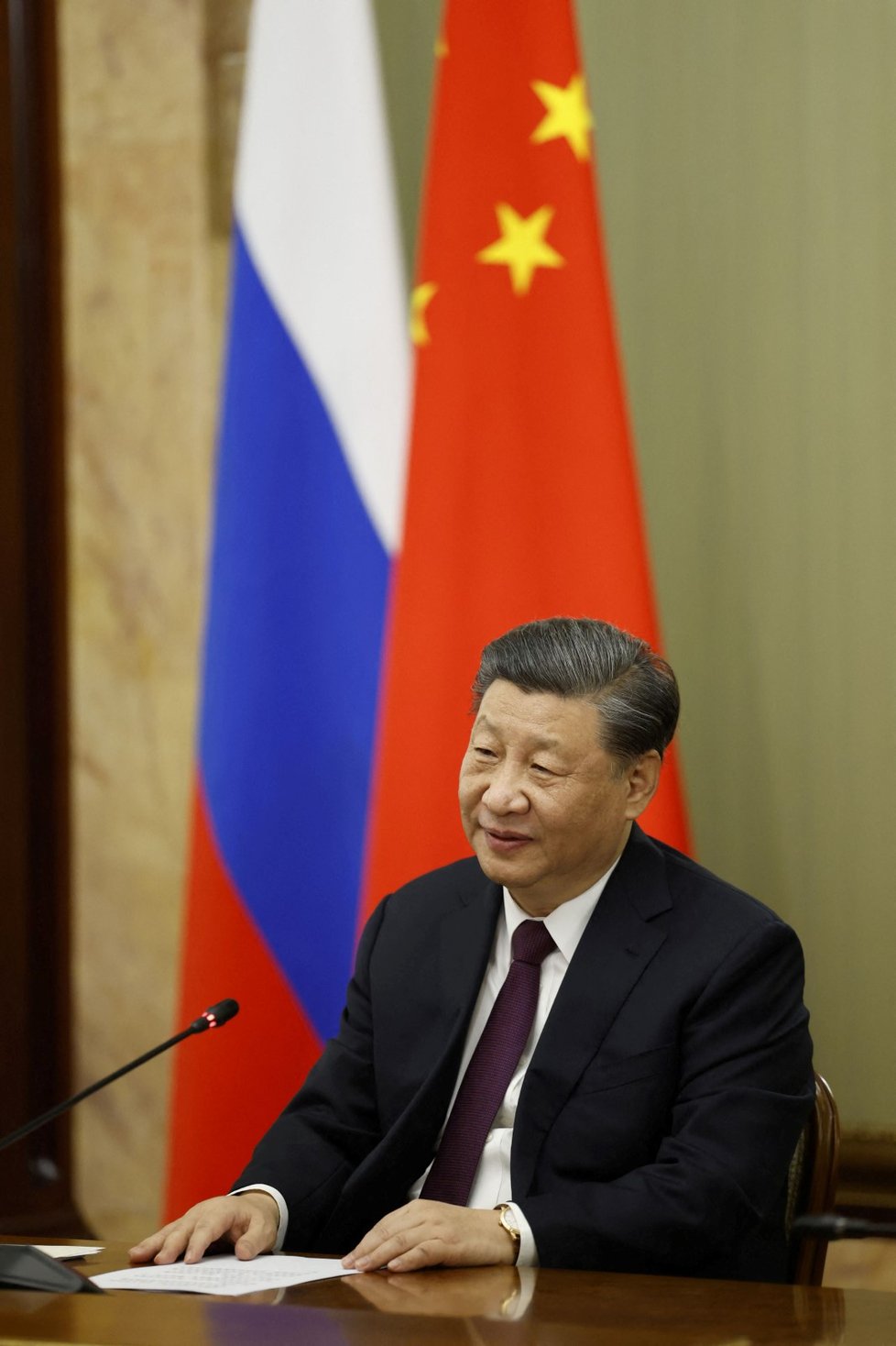 Si Ťin-pching v Moskvě: schůzka s premiérem Michailem Mišustinem (21. 3. 2023).