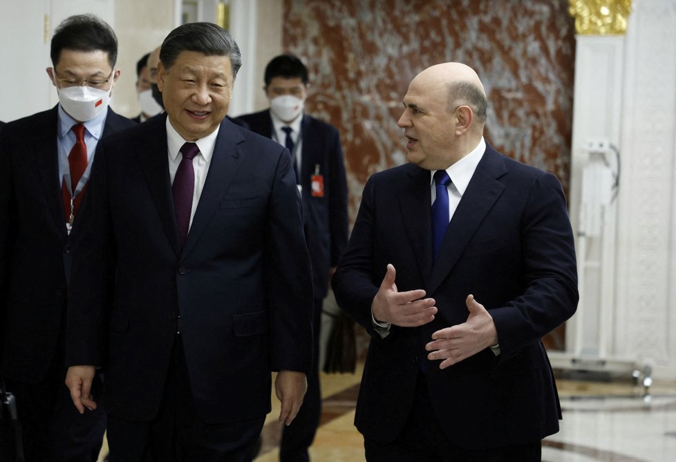 Si Ťin-pching v Moskvě: schůzka s premiérem Michailem Mišustinem