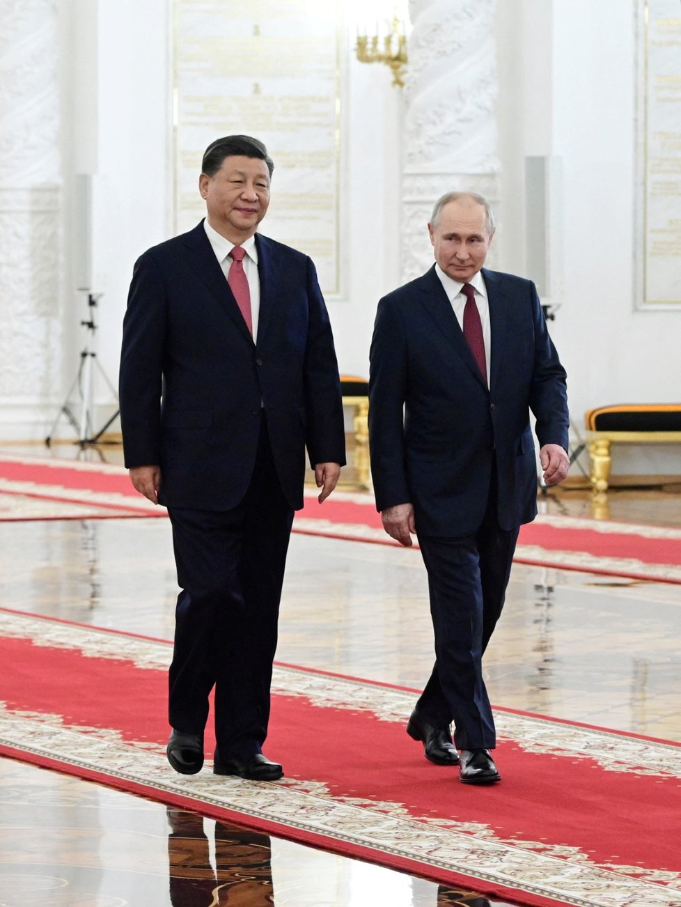 Si Ťin-pching v Moskvě: S prezidentem Vladimirem Putinem (21. 3. 2023).