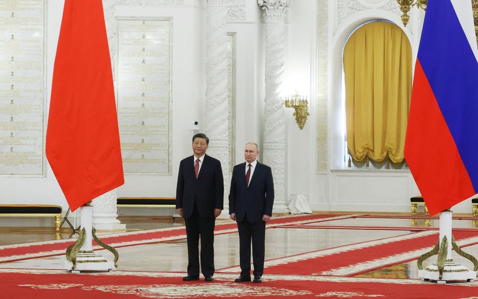 Si Ťin-pching v Moskvě: S prezidentem Vladimirem Putinem (21. 3. 2023)