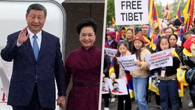 Do Francie přiletěl čínský prezident Si Ťin-pching. V Paříži se chystají demonstrovat Ujguři i Tibeťané.