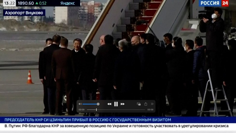 Návštěva čínského prezidenta Si Ťin-Pchinga v Moskvě (20.3.2023))