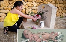 Srdceryvná fotka Gracie (15) na hrobě svého siamského dvojčete: Karafiát pro  druhé já!