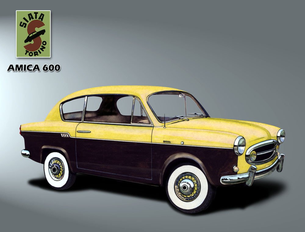 Siata vyráběla od roku 1955 malé kupé Amica 600 s motorem pocházejícím z typu Fiat 600.