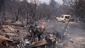 Požár v Chorvatsku: Plameny zasáhly město Grebaštica (13.7.2023)