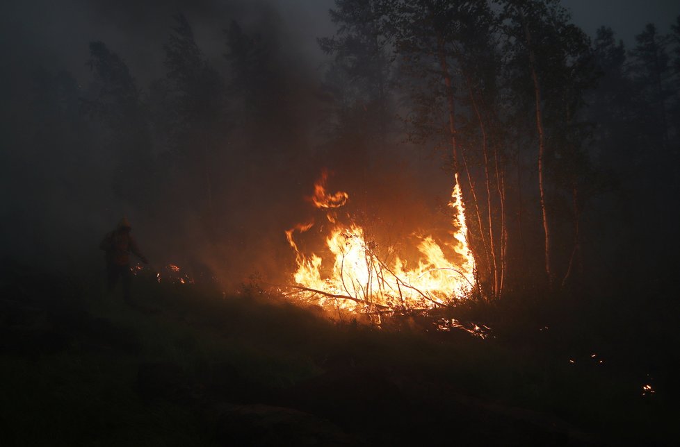 Lesní požáry na Sibiři (červenec 2021)