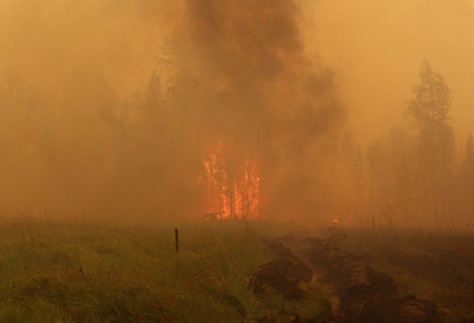 Lesní požáry na Sibiři (červenec 2021)