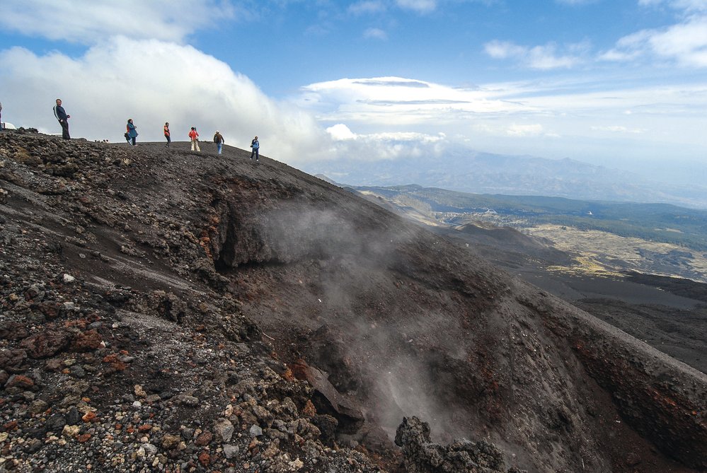Etna je jednou z nejživějších  sopek Evropy