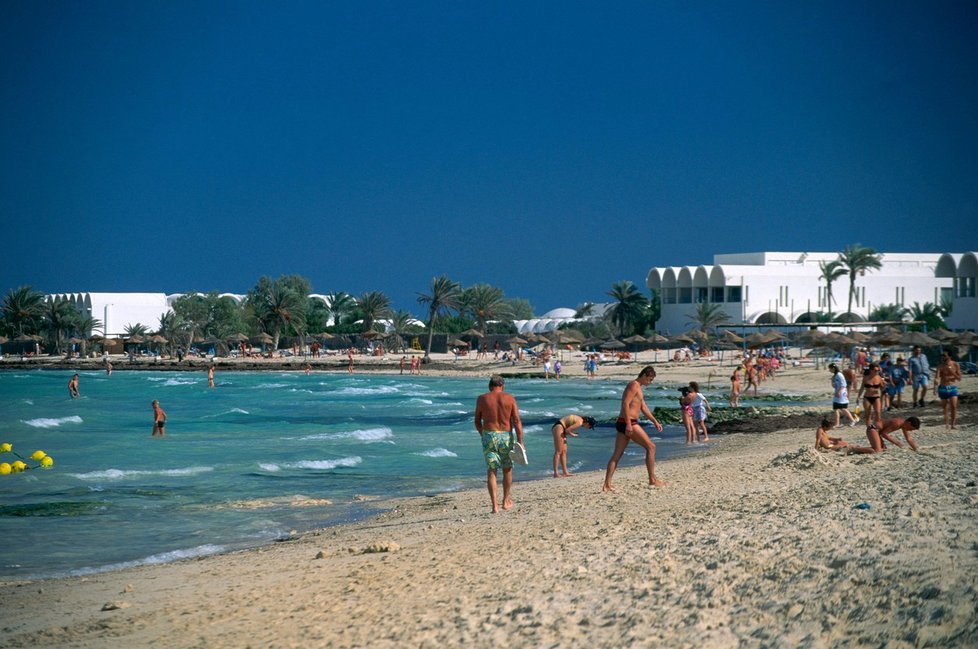 Pláž Sidi Mahrez na Djerbě