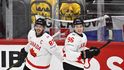 Sidney Crosby a Macklin Celebrini na olympiádě