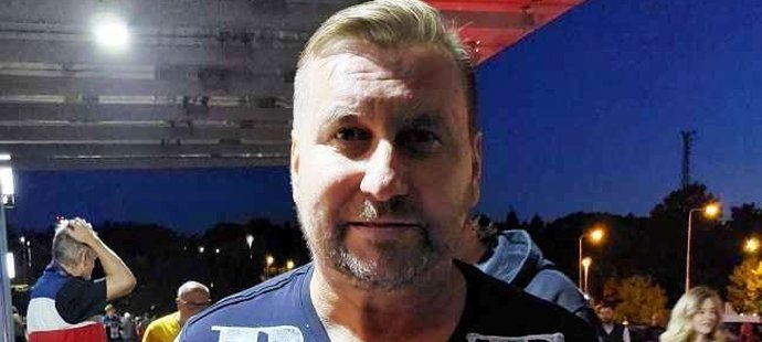 Horst Siegl na fotbalové Lize národů Česko vs. Ukrajina.