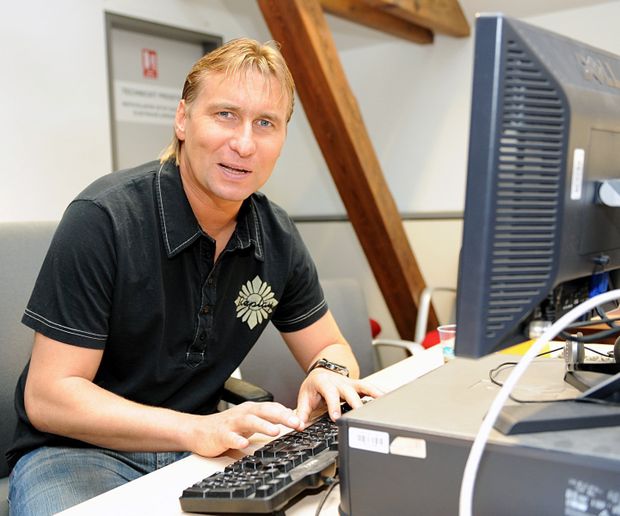 Horst Siegl při online rozhovoru Horst Siegl při online rozhovoru