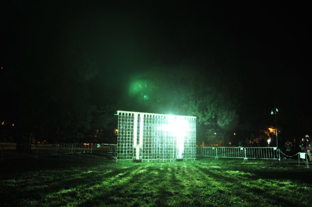 Světelná instalace z festivalu Signal