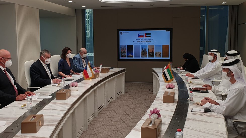 Ministr Síkela a podnikatelská delegace v Dubaji.