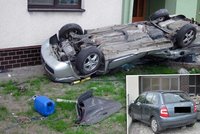 Natočil si svou smrt: Řidič jel i 200 km/h, pak s autem skončil na balkoně domu