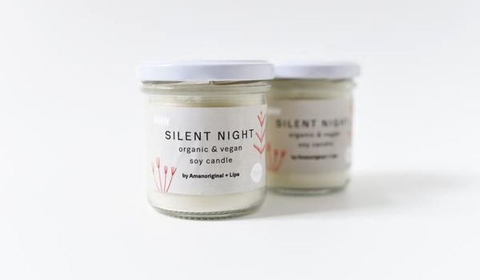 Bio a veganská svíčka SILENT NIGHT. 390,00 Kč. www.lipastore.cz