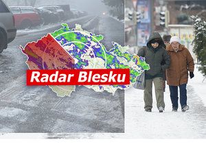 V Česku se mírně oteplí. Silničáři i meteorologové prosí o zvýšenou opatrnost na silnicích i ulicích. Sledujte radar Blesku