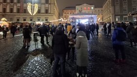 Silvestrovská noc a vítání Nového roku 2025 v Brně.