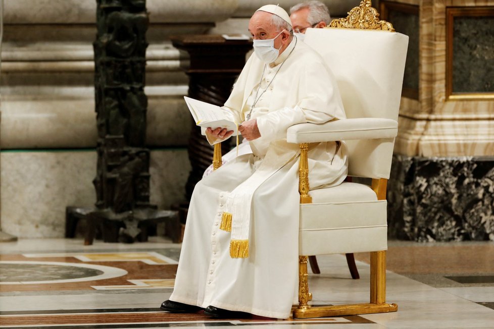 Silvestr 2021: Papež František během vítání nového roku (31.12.2021)