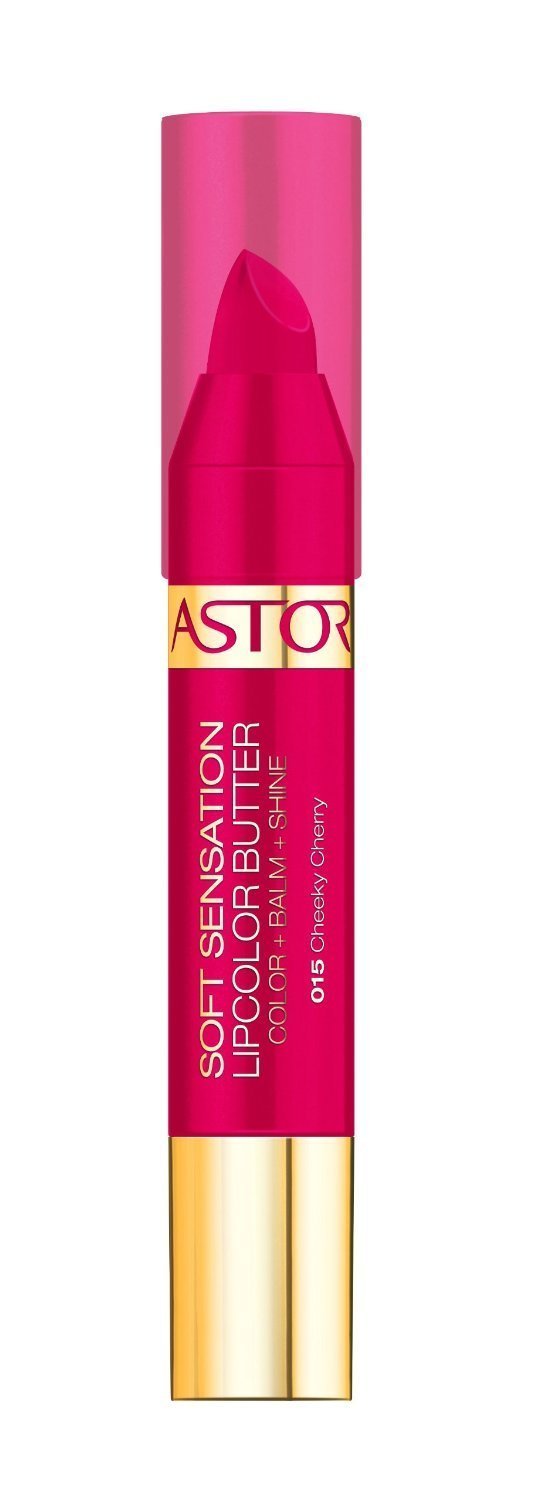 Astor Soft Sensation Lipcolor Butter, odstín Cheeky Cherry, 129 Kč, koupíte v síti drogerií.