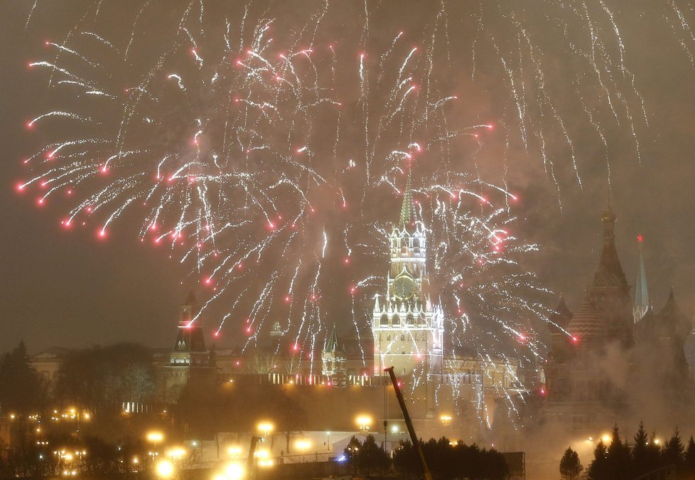 Takto vítala nový rok Moskva
