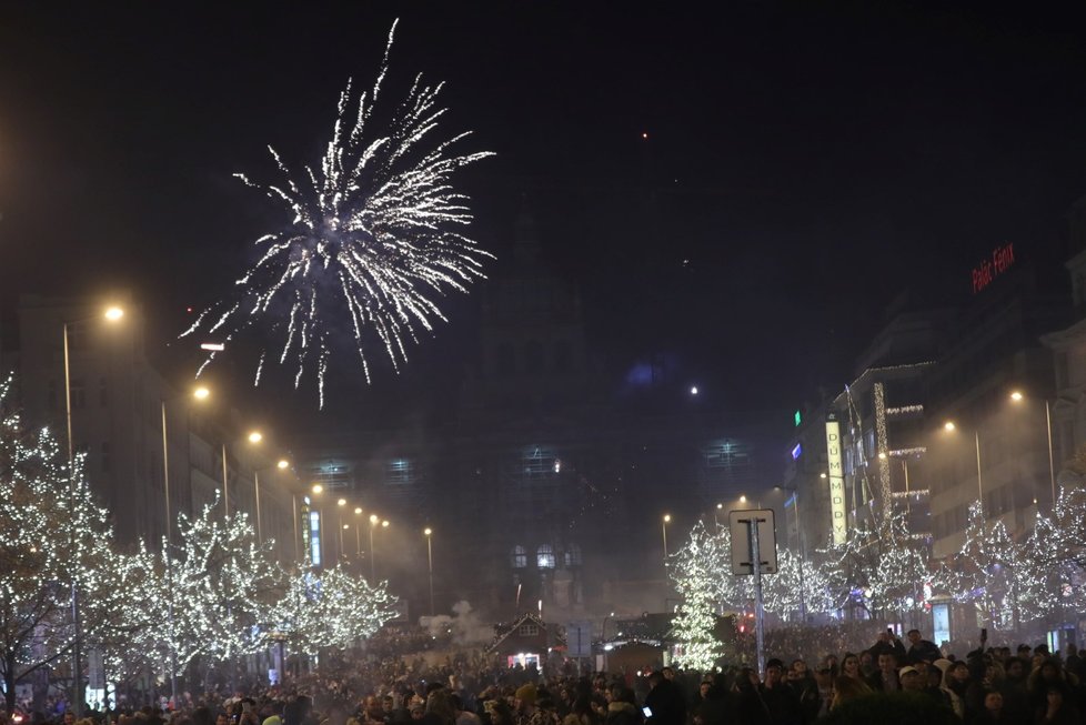 Česko slaví příchod roku 2018