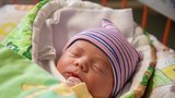 První děti 2021: Viktorka se v Plzni narodila minutu po půlnoci. Druhý Tomáš v Ostravě