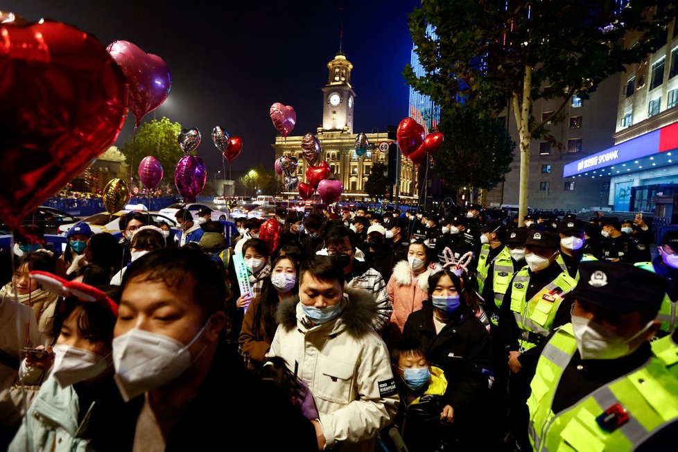 Novoroční oslavy v Číně. (31.12.2022)