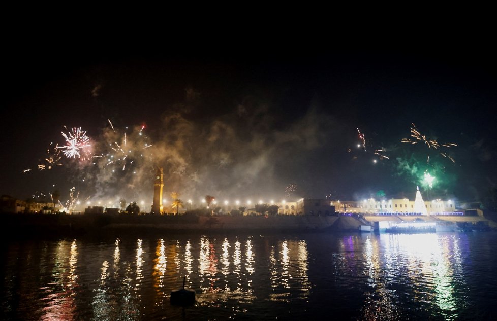 Novoroční oslavy v Bagdádu.