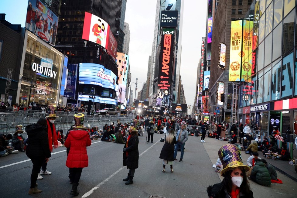 Silvestr 2021: Oslavy příchodu nového roku v New yorku (31.12.2021)