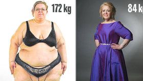 Silvia zhubla úctyhodných 88 kilo.