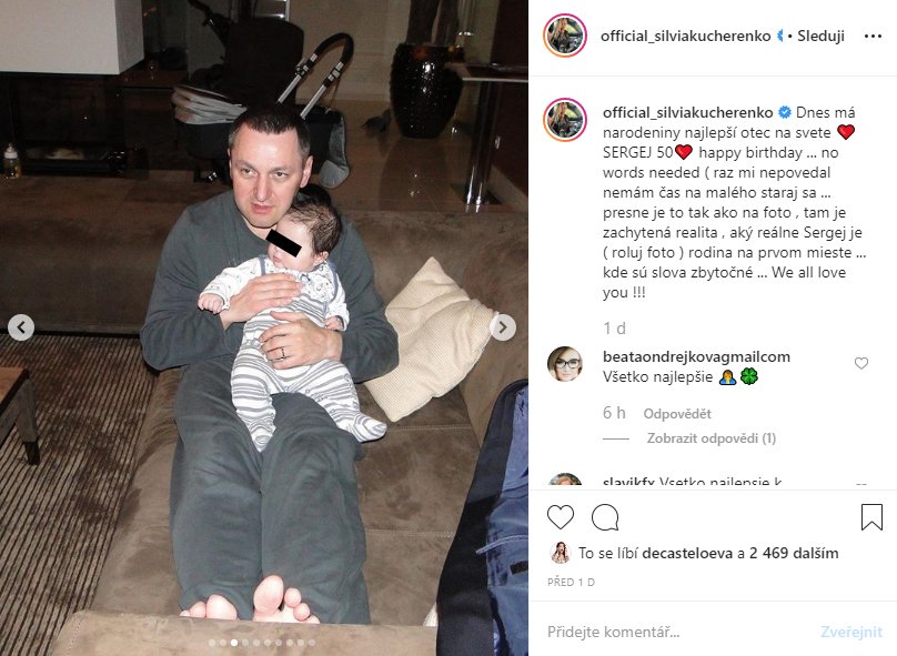 Sergej je podle Kucherenko perfektním otcem syna Alexandra.