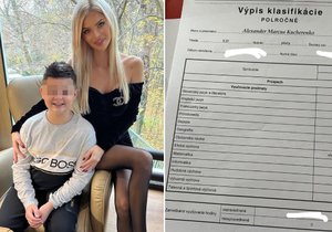 Kucherenko se zastala syna na soukromé základní škole