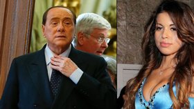 Silvio Berlusconi a jeho problémy: Po kauze Ruby (marocká dívka vpravo) ho odsoudili za krácení daní. A nyní přišel trest
