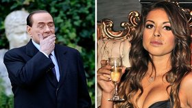 Silvio Berlusconi a tanečnice Karima