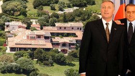 Berlusconi prodává slavnou vilu, kde hostil i Topolánka. Chce za ni miliardy!